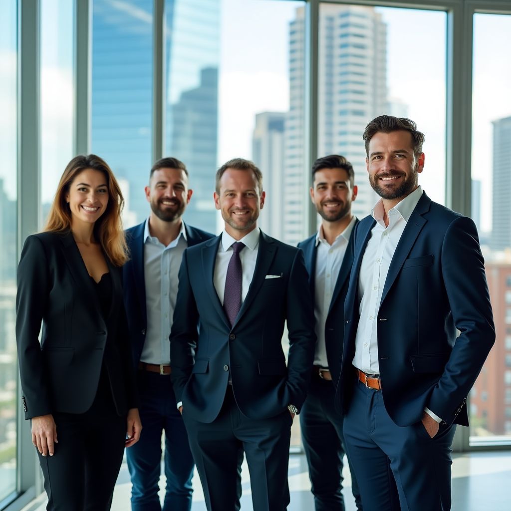 Equipo de ConFinArg en la oficina de Buenos Aires